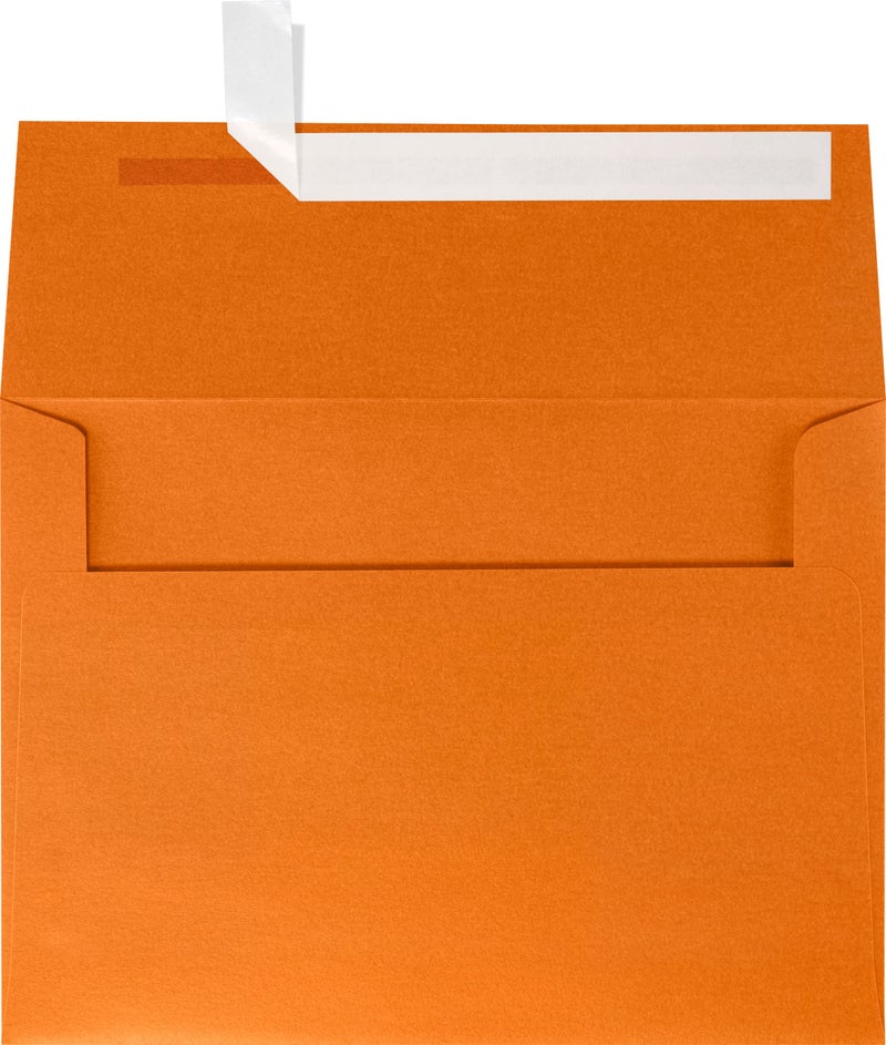LUXPaper A7 Invitation Envelopes | Peel & Press | 5 1/4" x 7 1/4" | Flame Metallic | 80lb. Text | 50 Qty - Image 1